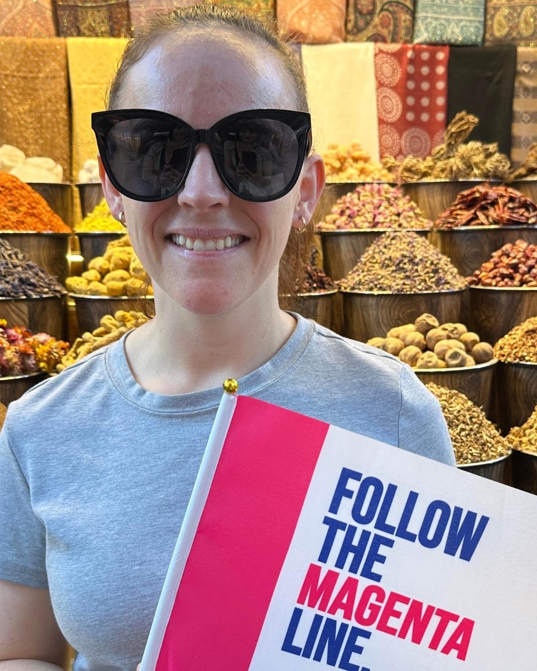 Bundle of colorful fishing rope